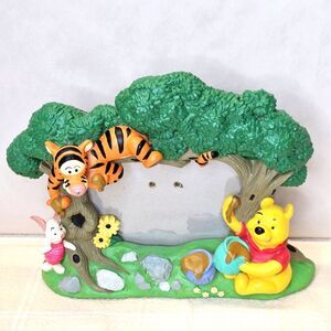 Disney Vintage 90s Winnie the Pooh Tigger & Piglet 3 Dimensional 4x6 Photo Frame